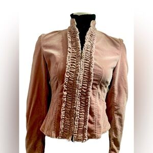 Chick pals rose Express Suede Jacket, Size 0